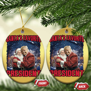 Funny Xmas Trump Santa Christmas Ornament Santa's Favorite President White House TS11 Oval Gold Print Your Wear