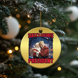 Funny Xmas Trump Santa Christmas Ornament Santa's Favorite President White House TS11 Print Your Wear