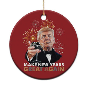 Funny Trump New Year Christmas Ornament Make New Years Great Again Fireworks TS11 Print Your Wear