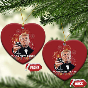 Funny Trump New Year Christmas Ornament Make New Years Great Again Fireworks TS11 Heart Red Print Your Wear