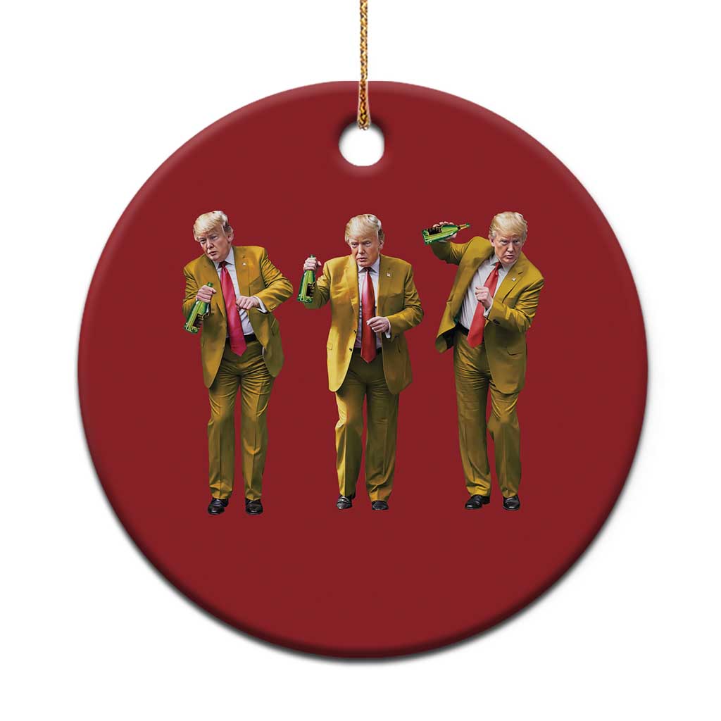 Funny Trump Dance Happy New Year 2025 Christmas Ornament TS11 Print Your Wear