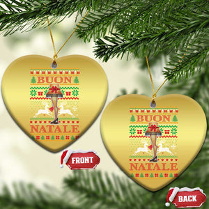 Funny Xmas Movie Christmas Ornament Buon Natale Lamp Italian Christmas TS11 Heart Gold Print Your Wear