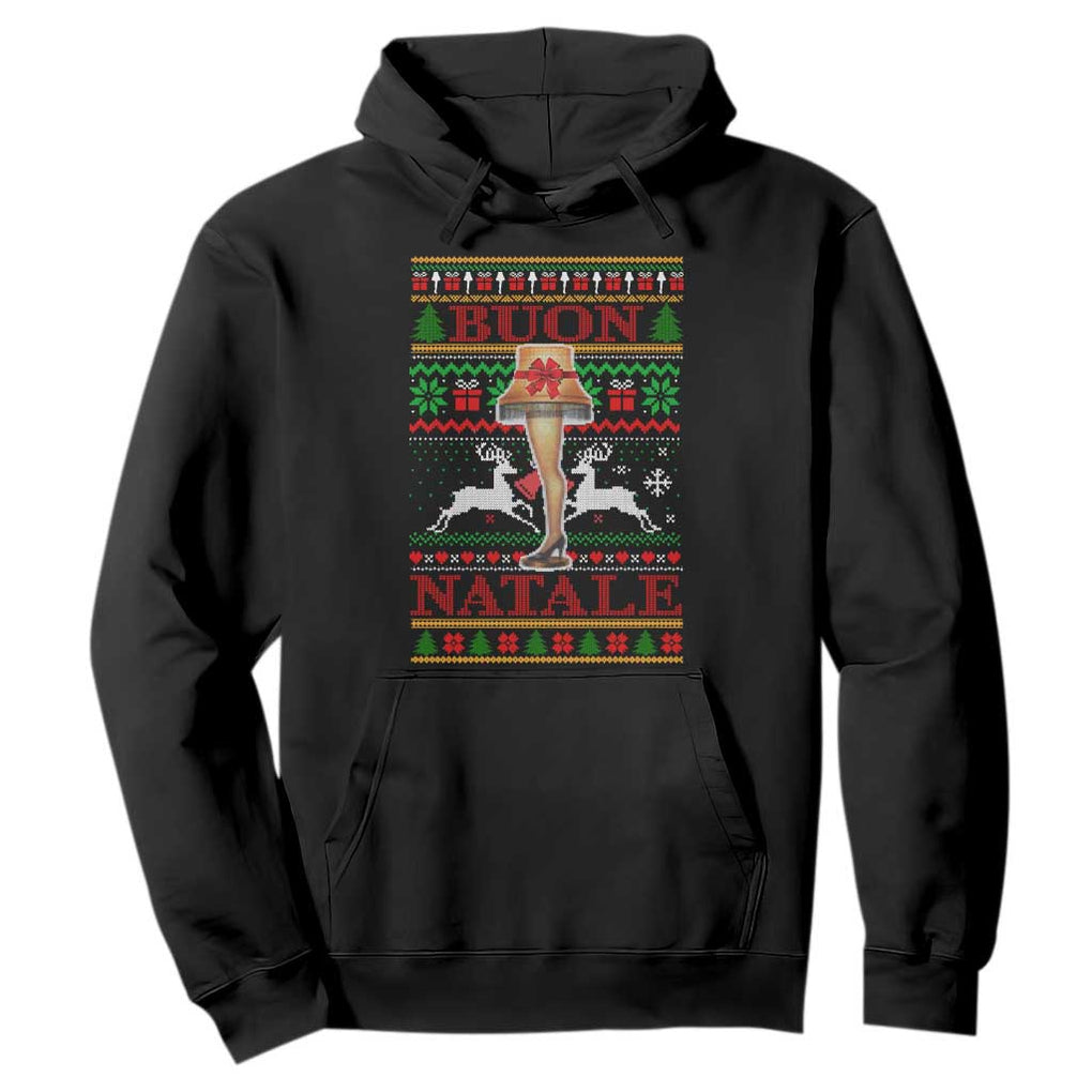 Funny Christmas Movie Hoodie Buon Natale Lamp Italian Christmas TS11 Black Print Your Wear