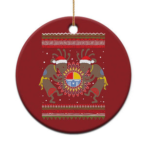 Funny Christmas Native American Christmas Ornament Santa Kokopeli Medicine Wheel TS11 Print Your Wear