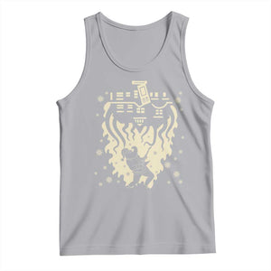 Funny Stranger Christmas Tank Top Heavy Metal Santa Upside Down TS11 Athletic Heather Print Your Wear