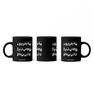 Funny Stranger Christmas Coffee Mug Alphabet Xmas Lights TS11 Print Your Wear