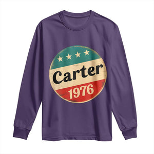 Jimmy Carter Supporter Long Sleeve Shirt 39th President U.S Presidential Election 1976 TS11 Purple Print Your Wear