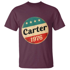 Jimmy Carter Supporter T Shirt 39th President U.S Presidential Election 1976 TS11 Maroon Print Your Wear