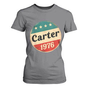 Jimmy Carter Supporter T Shirt For Women 39th President U.S Presidential Election 1976 TS11 Charcoal Print Your Wear