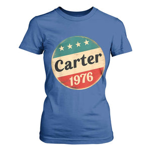 Jimmy Carter Supporter T Shirt For Women 39th President U.S Presidential Election 1976 TS11 Royal Blue Print Your Wear