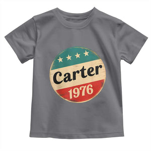 Jimmy Carter Supporter Toddler T Shirt 39th President U.S Presidential Election 1976 TS11 Charcoal Print Your Wear