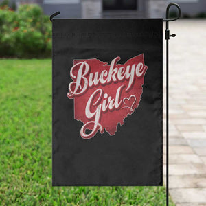 Funny Buckeye Girl Garden Flag Red Map Of Ohio State TS11 Print Your Wear