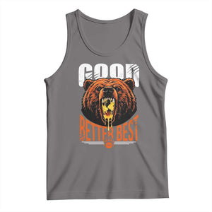 Funny Good Better Best Tank Top BR Eating Cheese CFB Football Fans TS11 Deep Heather Print Your Wear