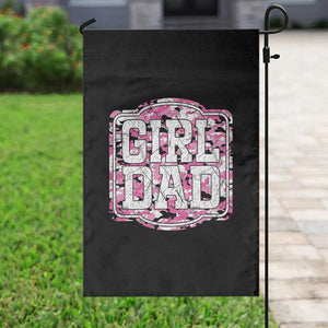 Girl Dad Garden Flag Pink Camo Hunting Daddy Father's Day TS11 Print Your Wear