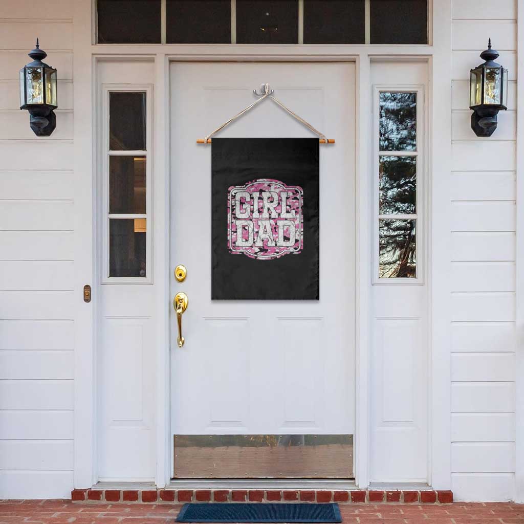 Girl Dad Garden Flag Pink Camo Hunting Daddy Father's Day TS11 Print Your Wear