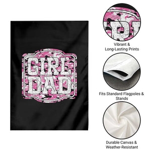 Girl Dad Garden Flag Pink Camo Hunting Daddy Father's Day TS11 Print Your Wear
