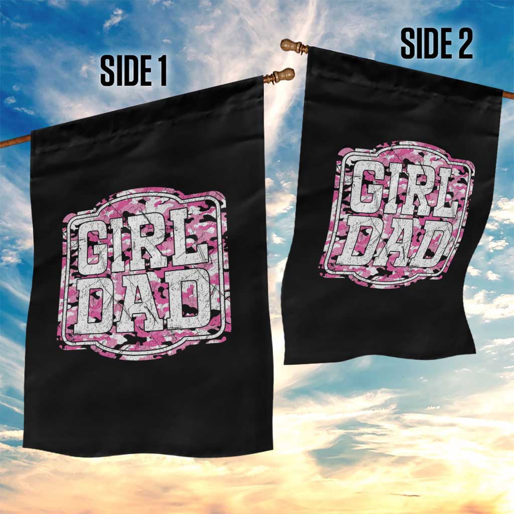 Girl Dad Garden Flag Pink Camo Hunting Daddy Father's Day TS11 Print Your Wear