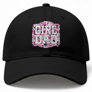 Girl Dad Baseball Cap Pink Camo Hunting Daddy Father's Day TS11 Print Your Wear