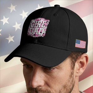 Girl Dad Baseball Cap Pink Camo Hunting Daddy Father's Day TS11 Print Your Wear