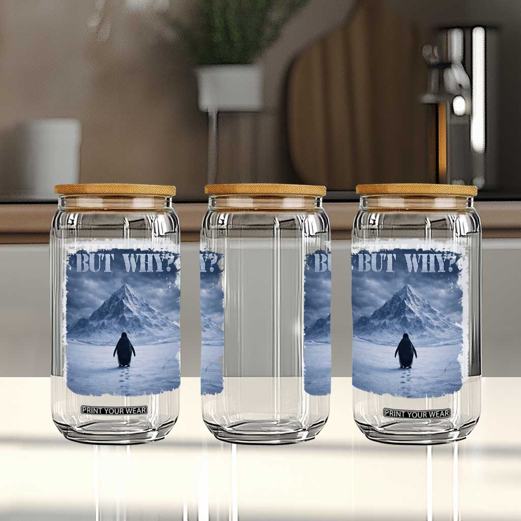 Nihilist Penguin But Why Glass Can Snow Mountains Motivational Penguin Meme TS11 Print Your Wear