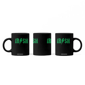 Funny Irish Rocker St Patrickss Day Lightning Bolt Rock and Roll Coffee Mug TS11 Print Your Wear