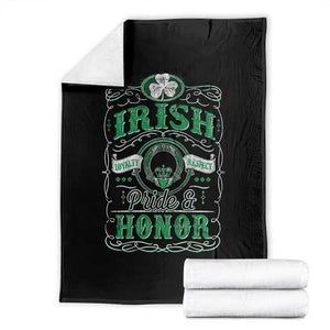 Vintage Irish Pride And Honor St Patricks Day Throw Blanket TS11 Black Print Your Wear