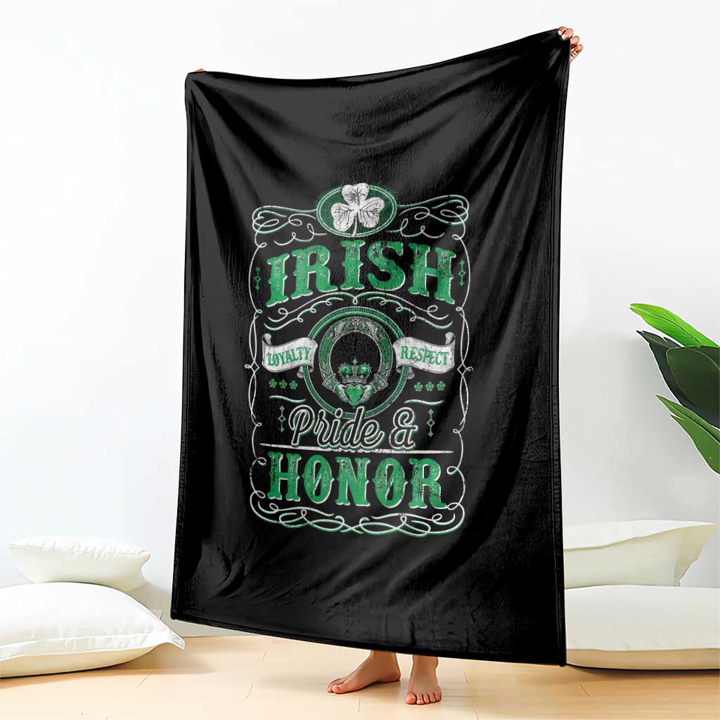 Vintage Irish Pride And Honor St Patricks Day Throw Blanket TS11 Print Your Wear