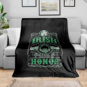 Vintage Irish Pride And Honor St Patricks Day Throw Blanket TS11 Print Your Wear