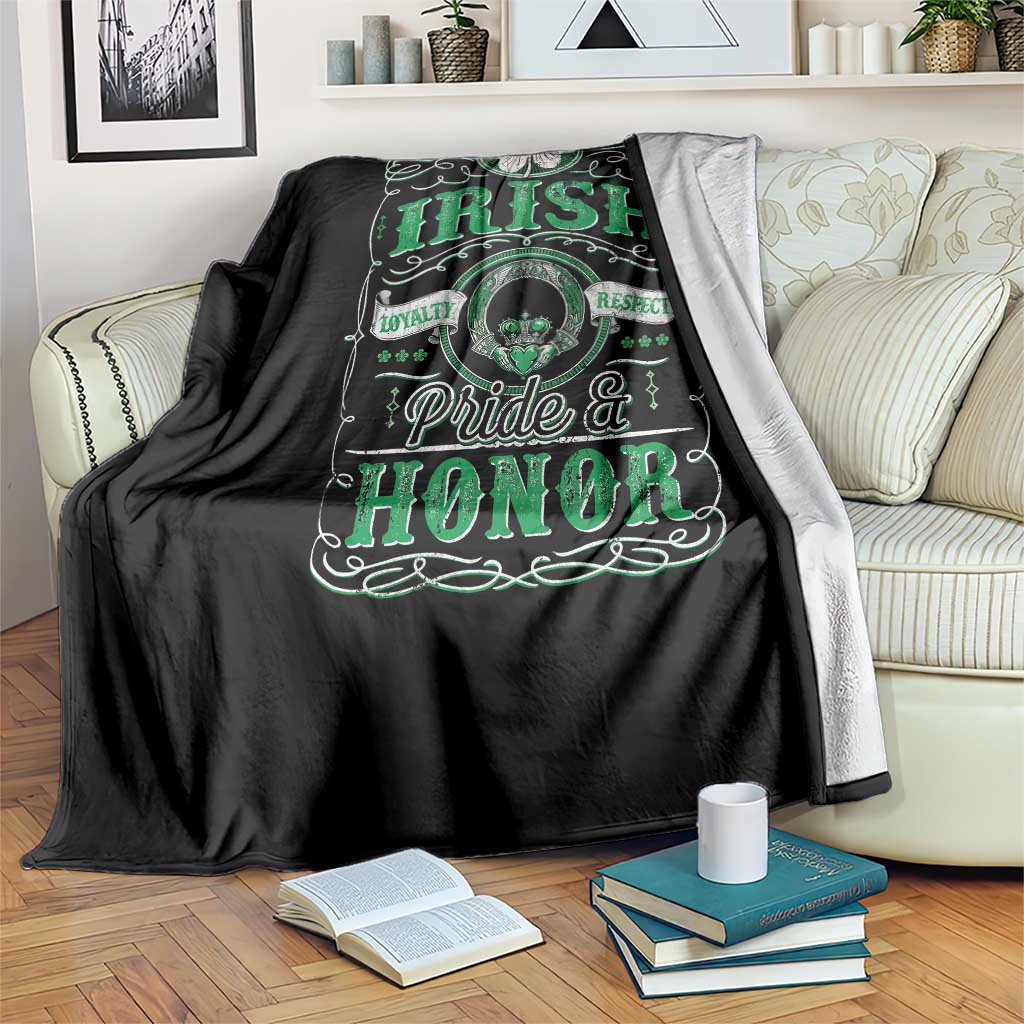 Vintage Irish Pride And Honor St Patricks Day Throw Blanket TS11 Print Your Wear