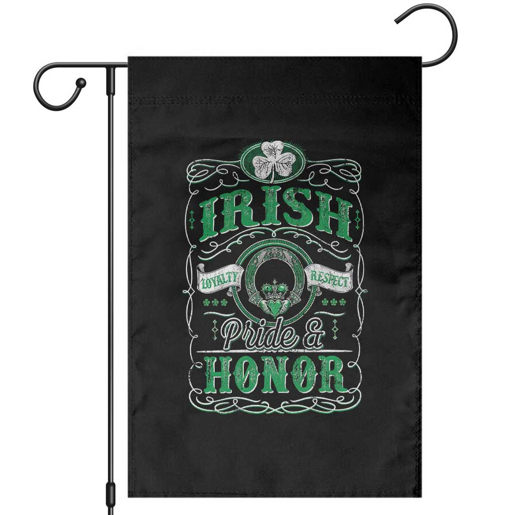 Vintage Irish Pride And Honor St Patricks Day Garden Flag TS11 Black Print Your Wear