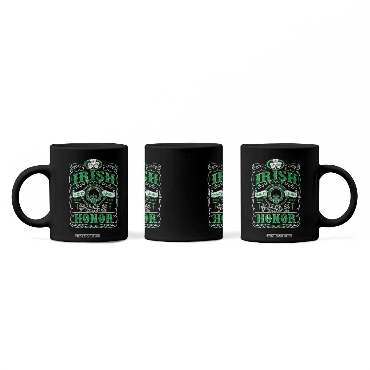 Vintage Irish Pride And Honor St Patricks Day Coffee Mug TS11 Print Your Wear