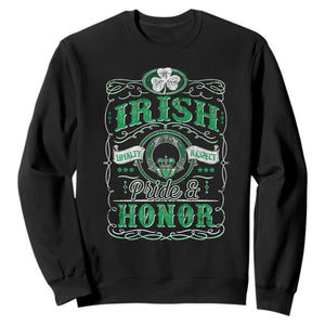 Vintage Irish Pride And Honor St Patricks Day Sweatshirt TS11 Black Print Your Wear