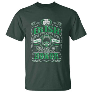 Vintage Irish Pride And Honor St Patricks Day T Shirt TS11 Dark Forest Green Print Your Wear