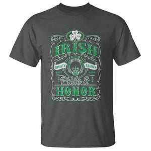 Vintage Irish Pride And Honor St Patricks Day T Shirt TS11 Dark Heather Print Your Wear