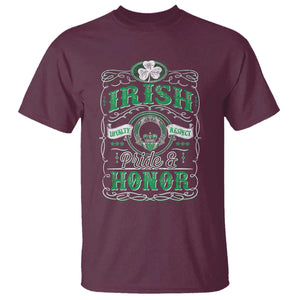 Vintage Irish Pride And Honor St Patricks Day T Shirt TS11 Maroon Print Your Wear