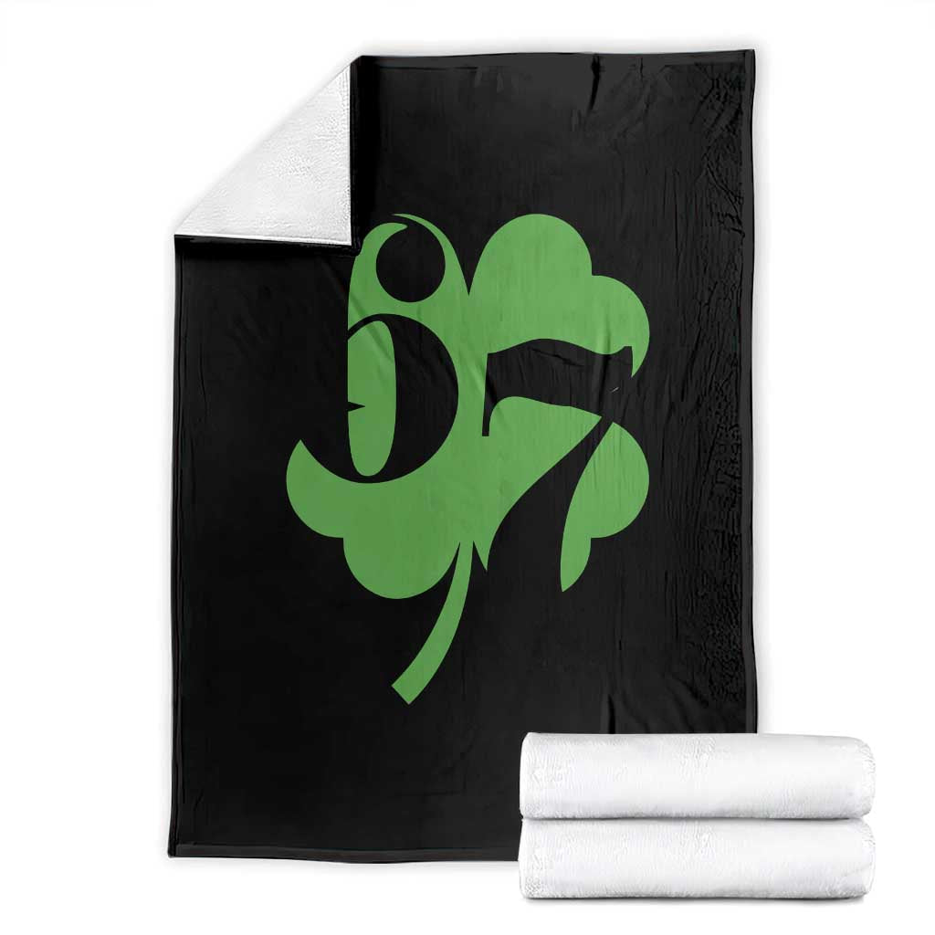 Funny St Patricks Day 67 Six Seven Meme Shamrock Throw Blanket TS11 Black Print Your Wear