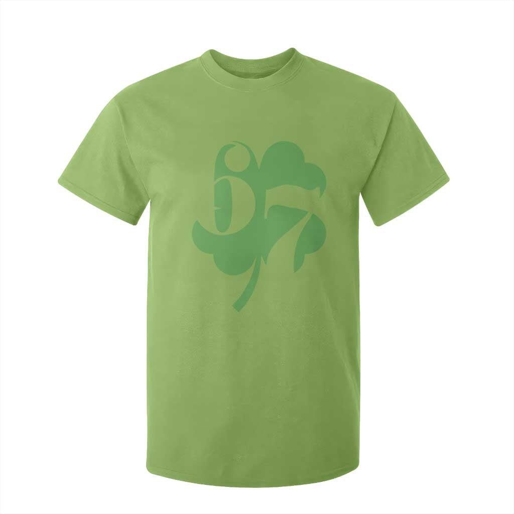 Funny St Patricks Day 67 Six Seven Meme Shamrock T Shirt For Kid TS11 Lime Print Your Wear