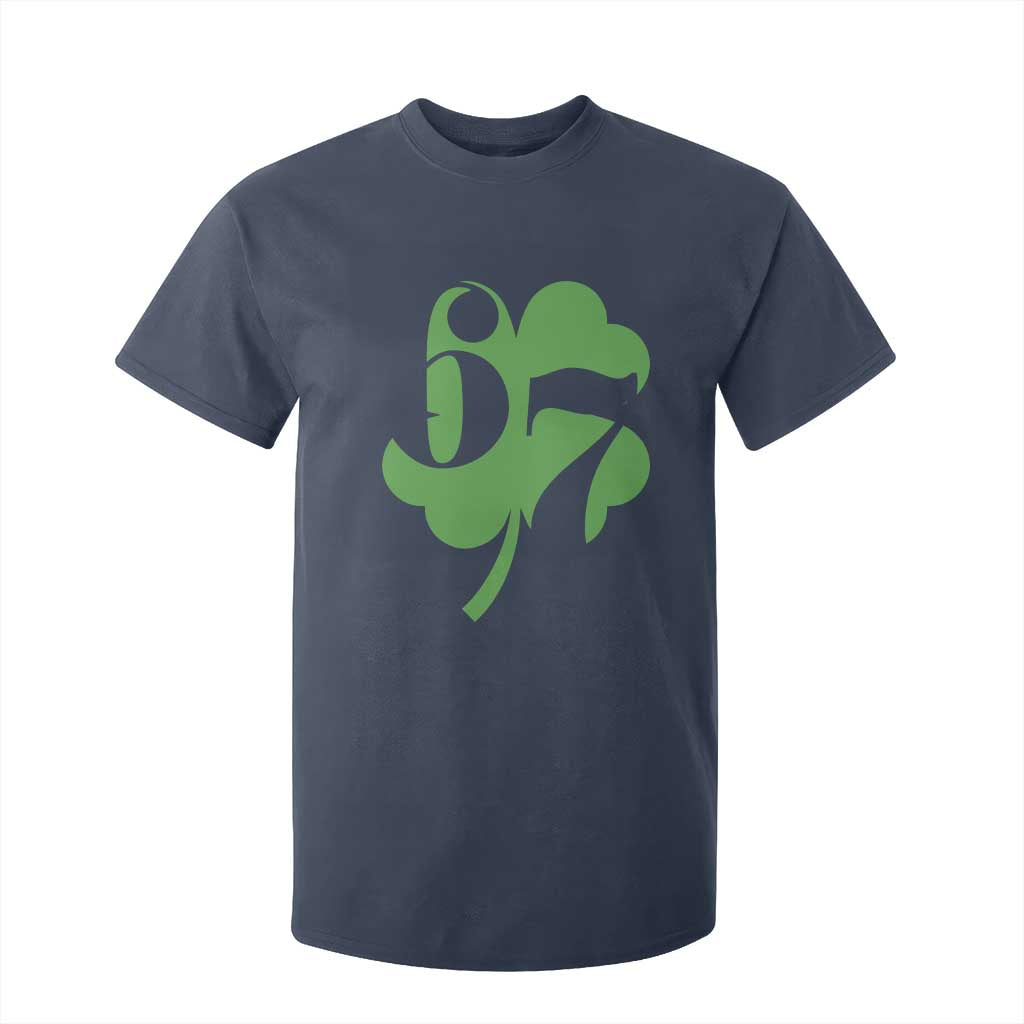 Funny St Patricks Day 67 Six Seven Meme Shamrock T Shirt For Kid TS11 Navy Print Your Wear