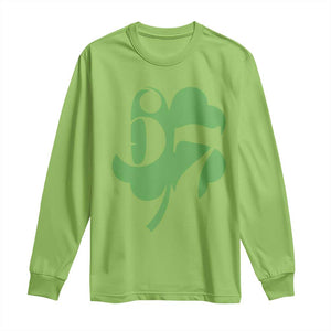 Funny St Patricks Day 67 Six Seven Meme Shamrock Long Sleeve Shirt TS11 Lime Print Your Wear