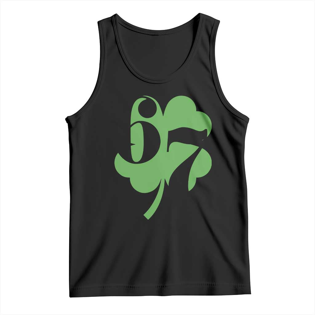 Funny St Patricks Day 67 Six Seven Meme Shamrock Tank Top TS11 Black Print Your Wear