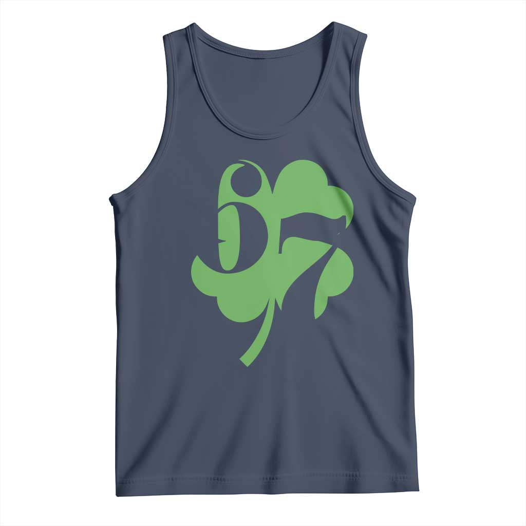 Funny St Patricks Day 67 Six Seven Meme Shamrock Tank Top TS11 Navy Print Your Wear