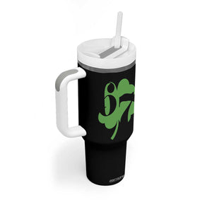 Funny St Patricks Day 67 Six Seven Meme Shamrock Tumbler With Handle TS11 Print Your Wear