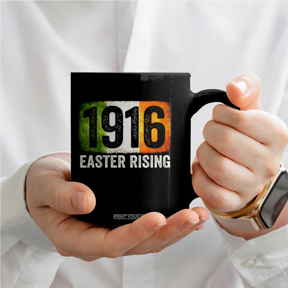 Ireland Easter Rising 1916 Coffee Mug Irish Rebellion Vintage Flag TS11 Print Your Wear