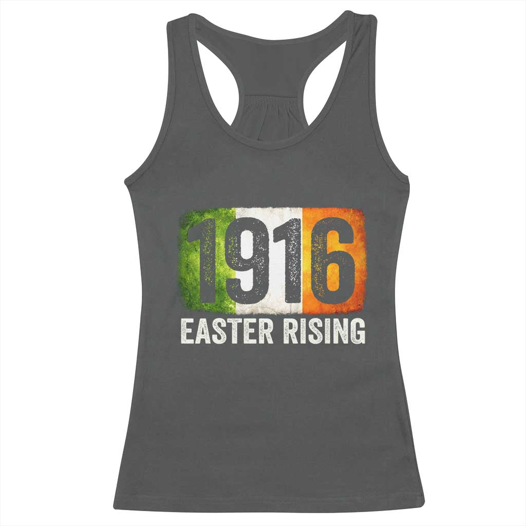 Ireland Easter Rising 1916 Racerback Tank Top Irish Rebellion Vintage Flag TS11 Dark Heather Print Your Wear