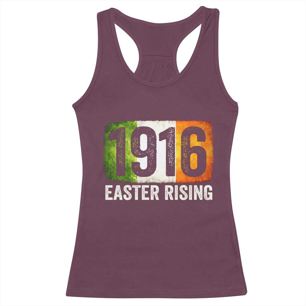 Ireland Easter Rising 1916 Racerback Tank Top Irish Rebellion Vintage Flag TS11 Maroon Print Your Wear