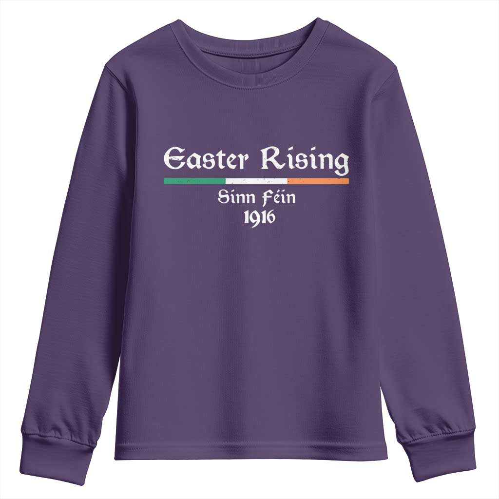 Easter Rising Sinn Fein 1916 Youth Sweatshirt Irish War Of Independence TS11 Purple Print Your Wear