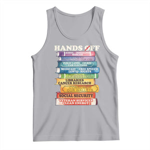 Hands Off Tank Top Social Security And Medicare Protest Colorful Books TS11 Athletic Heather Print Your Wear