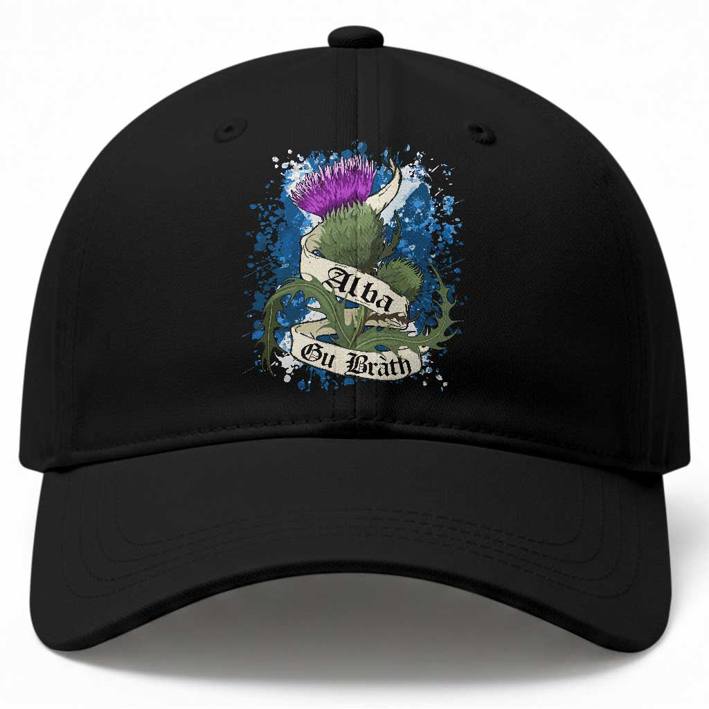 Alba Gu Brath Baseball Cap Vintage Thistle Flower Scottish Scotland Flag Saltire TS11 Print Your Wear