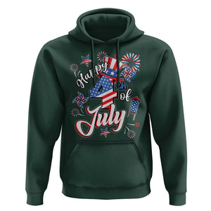 Funny Patriotic Independence Day Hoodie Happy 4th Of July American Firework TS11 Dark Forest Green Print Your Wear