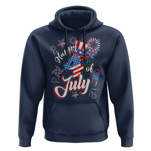 Funny Patriotic Independence Day Hoodie Happy 4th Of July American Firework TS11 Navy Print Your Wear